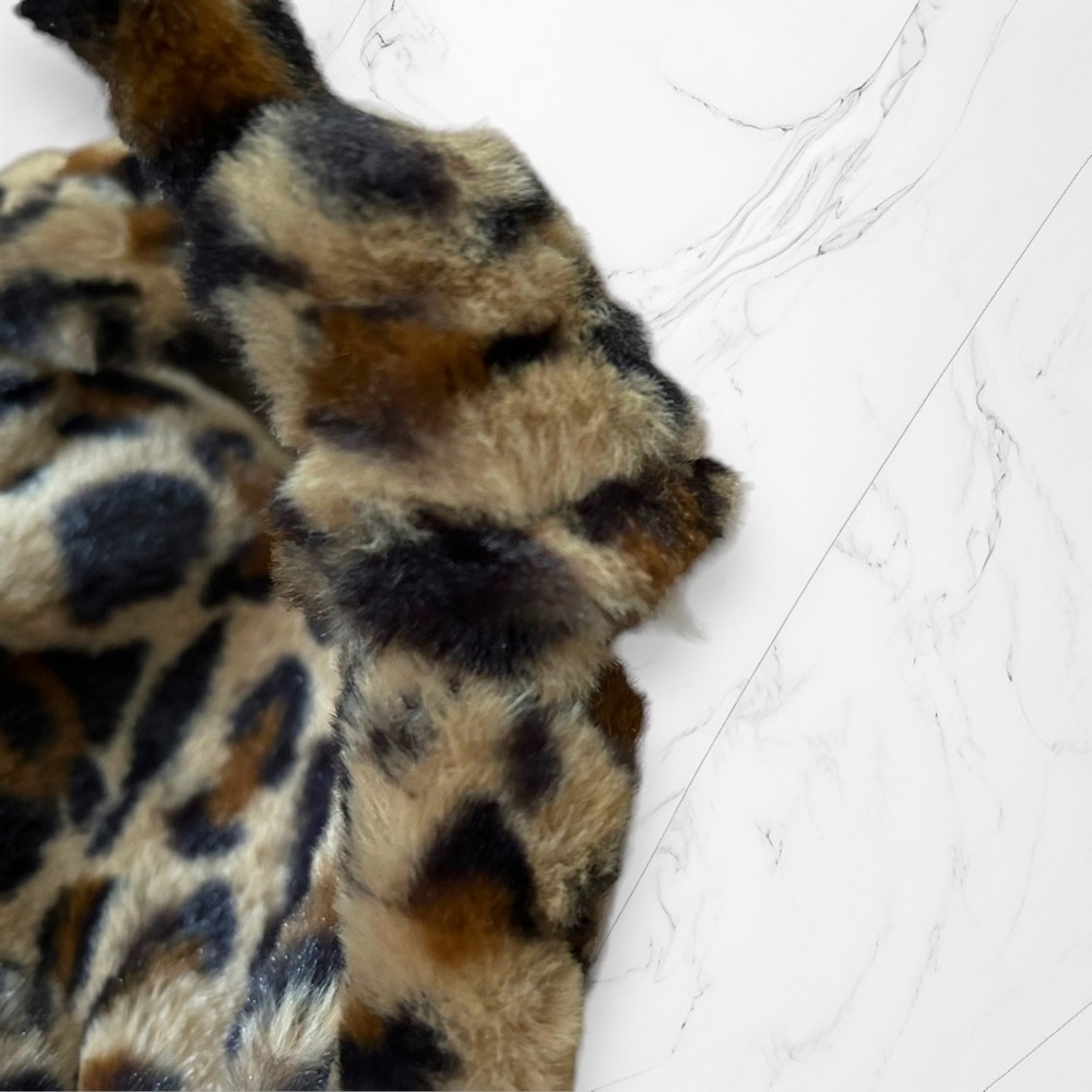 Leopard Purse Faux Fur Crossbody Bag Long NWOT Shein - Picture 2 of 6